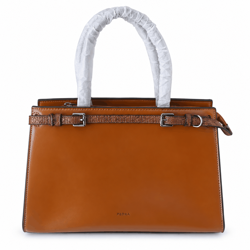 Cabas cognac PEDRA pour femme, référence A003