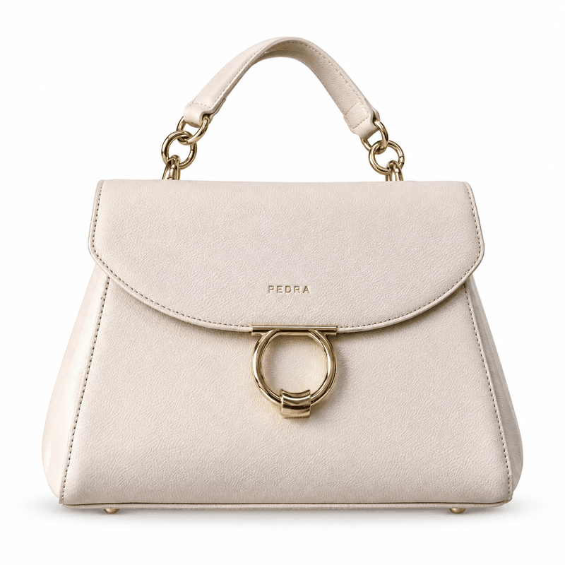 Sac à anneau ivoire PEDRA pour femme, référence A005