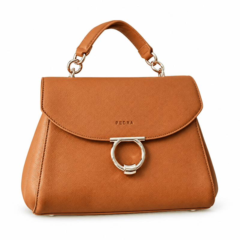 Sac à anneau camel PEDRA pour femme, référence A010