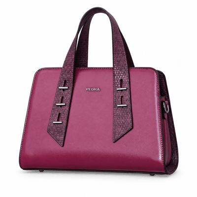 Sac structuré fuchsia PEDRA pour femme, référence A050